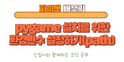 pygame 환경 변수