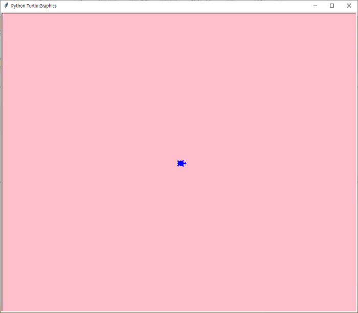 터틀 펜 색상 및 배경색 적용하기