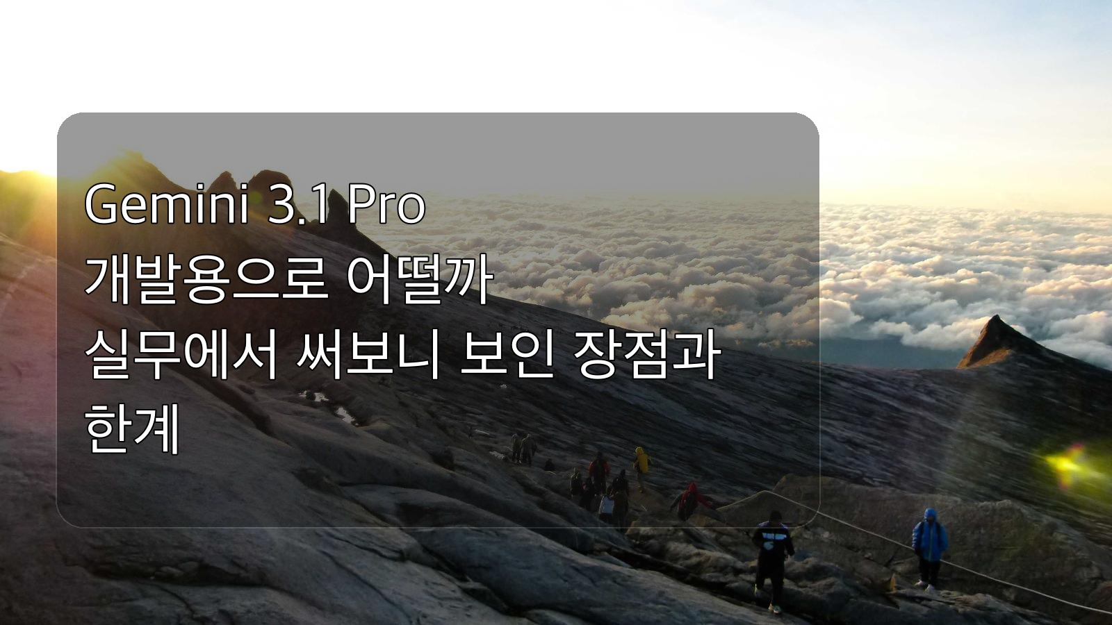 Gemini 3.1 Pro 개발용으로 어떨까 제목 이미지